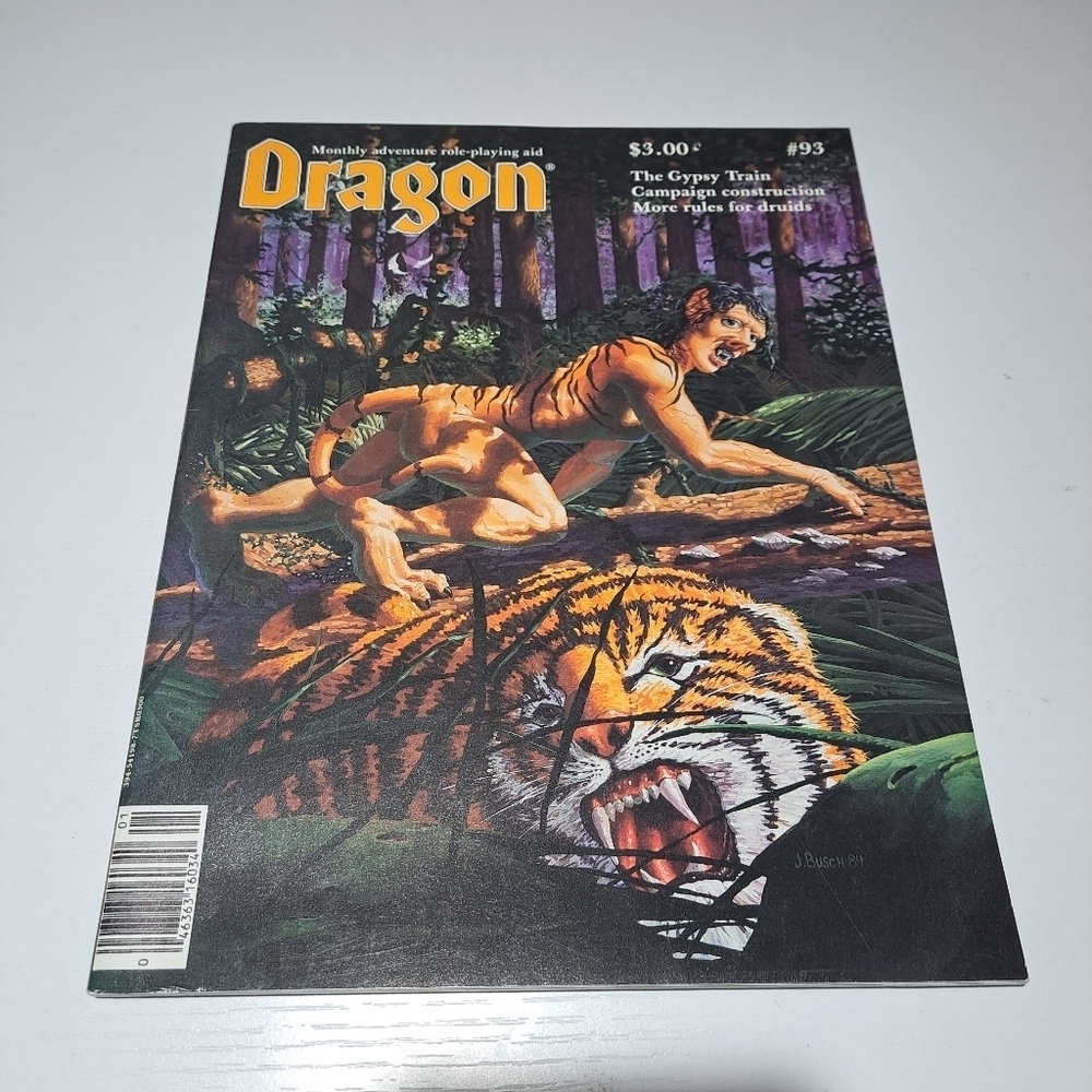 The Dragon Magazine Issue 93 January 1985 vintage D&D